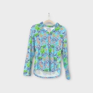 Famazee BAY ISLAND LONG SLEEVE ZIP MOCK TOP Size Medium